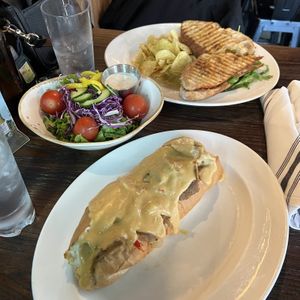 philly cheesesteak + pizza panini #Veganuary at El Avocado in La Jolla