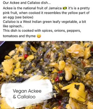 Ackee and Callaloo  at V'ital by Moshan  in Swindon