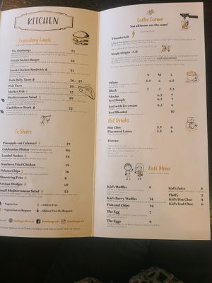 New menu at Onehunga Cafe in Auckland