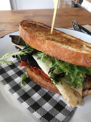 Vegan sando  at Seafaring Fools in Glenelg