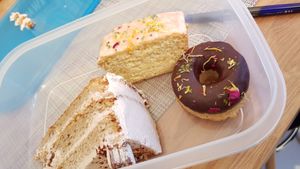 Variety of vegan goodness at Mono Cafe in Munich