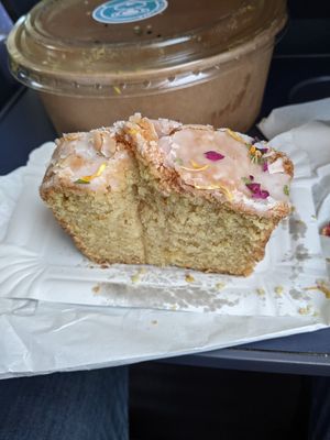 Lemon cake - very tasty! at Mono Cafe in Munich