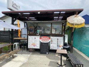 From the outside   at Gado Gado  in Westport