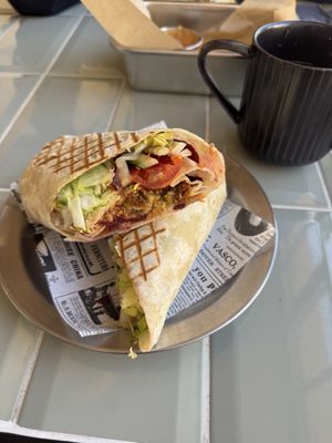 Falafel wrap  at Herman's Bistro & Bar in Haapsalu