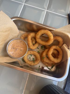 Onion rings  at Herman's Bistro & Bar in Haapsalu