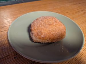 Jam doughnut at Sammy's Berliner Donuts in Berlin