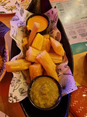 Fried cassava at Chiwawa Cantina in Gran Canaria
