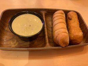 Tequeños con queso vegano   at Chiwawa Cantina in Gran Canaria