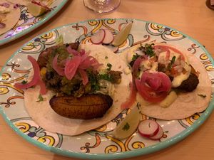 Tacos veganos  at Chiwawa Cantina in Gran Canaria