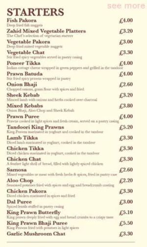 Only Samosas to start at Zahid Indian Cuisine in Chesterfield