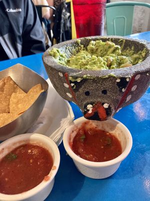 Guacamole and salsa   at Taco + Tequila  in Savannah