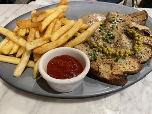 Steak frites at Willow Vegan Bistro in New York City