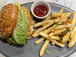 Buttermilk chicken at Willow Vegan Bistro in New York City