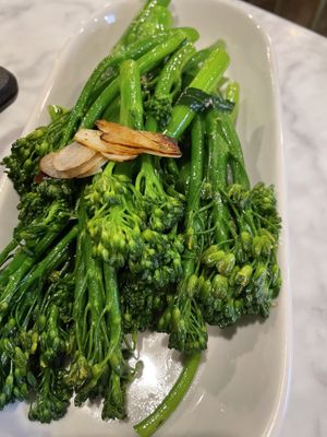 Garlic broccolini  at Willow Vegan Bistro in New York City