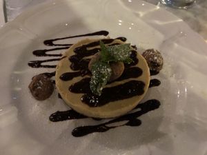 Vanilla bean cashew cheesecake  at Willow Vegan Bistro in New York City