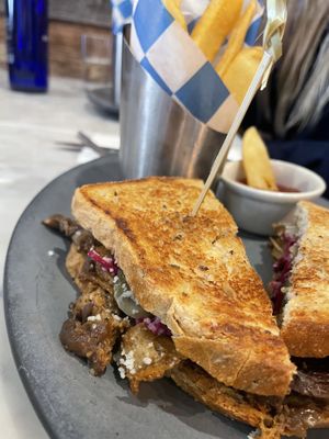 Pastrami sandwich  at Willow Vegan Bistro in New York City