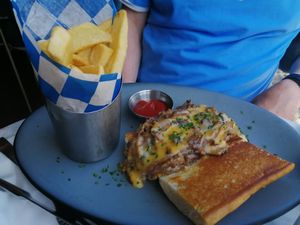 Philly cheese steak at Willow Vegan Bistro in New York City