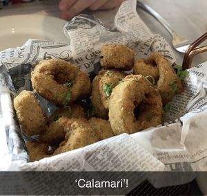 The Calamari is fabulous!  at Willow Vegan Bistro in New York City