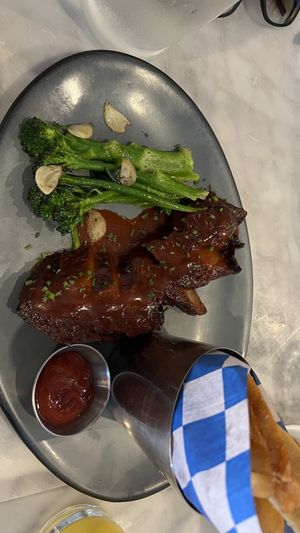 BBQ ribs  at Willow Vegan Bistro in New York City