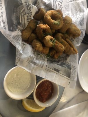 Wow! Vegan Calamari!  at Willow Vegan Bistro in New York City