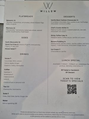  at Willow Vegan Bistro in New York City