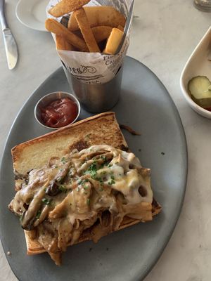 Philly cheesesteak  at Willow Vegan Bistro in New York City
