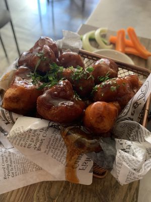 Cauliflowers wings  at Willow Vegan Bistro in New York City