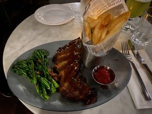 Seitan BBQ ‘ribs’   at Willow Vegan Bistro in New York City