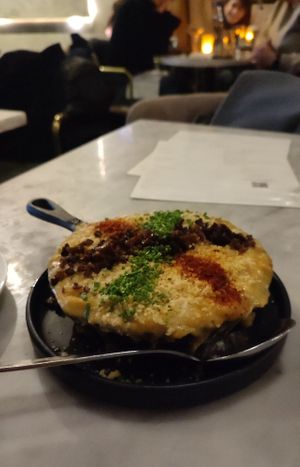 Mac& Cheese truffle at Willow Vegan Bistro in New York City