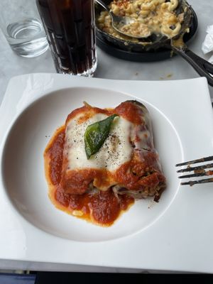 eggplant lasagna   at Willow Vegan Bistro in New York City