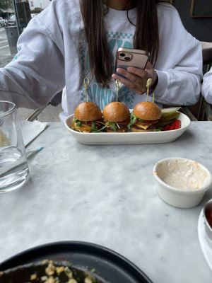 sliders  at Willow Vegan Bistro in New York City