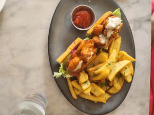 Nashville Hot Chick'n at Willow Vegan Bistro in New York City