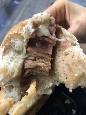 French dip - jackfruit steak   at Willow Vegan Bistro in New York City