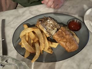 Philly cheese steak   at Willow Vegan Bistro in New York City