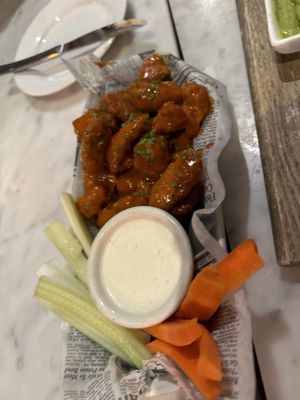  Buffalo Popcorn Chick'n at Willow Vegan Bistro in New York City