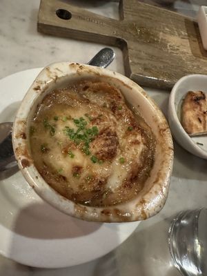  French Onion Soup at Willow Vegan Bistro in New York City