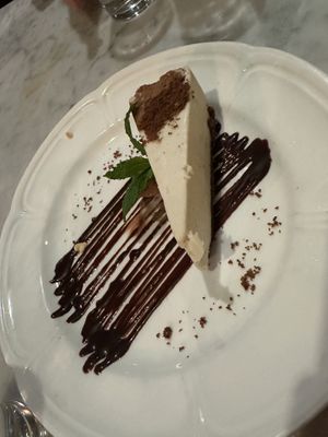 Vanilla Bean Cashew Cheesecake.   at Willow Vegan Bistro in New York City