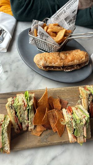 BLT and Philly cheese steak   at Willow Vegan Bistro in New York City