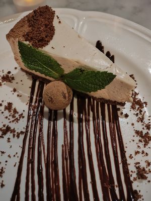 Vanilla Bean Cashew Cheesecake at Willow Vegan Bistro in New York City
