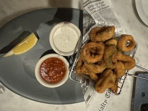Calamari  at Willow Vegan Bistro in New York City