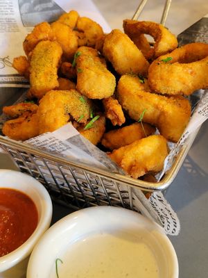 Calamari at Willow Vegan Bistro in New York City