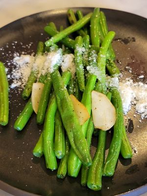 String beans at Willow Vegan Bistro in New York City