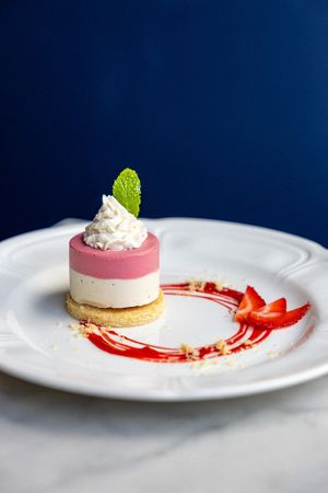 Strawberry Cheesecake at Willow Vegan Bistro in New York City