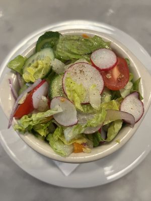 Side salad 🥗   at Willow Vegan Bistro in New York City