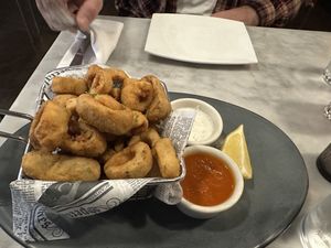 Calamari   at Willow Vegan Bistro in New York City