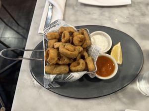 Calamari  at Willow Vegan Bistro in New York City