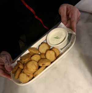 Pickle fries  #Veganuary at Willow Vegan Bistro in New York City