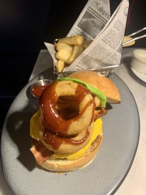 BBQ burger #Veganuary at Willow Vegan Bistro in New York City