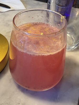 Dragon fruit mocktail   at Willow Vegan Bistro in New York City