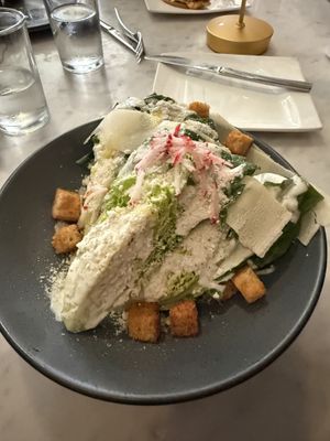 Cesar Salad mmmmm  at Willow Vegan Bistro in New York City